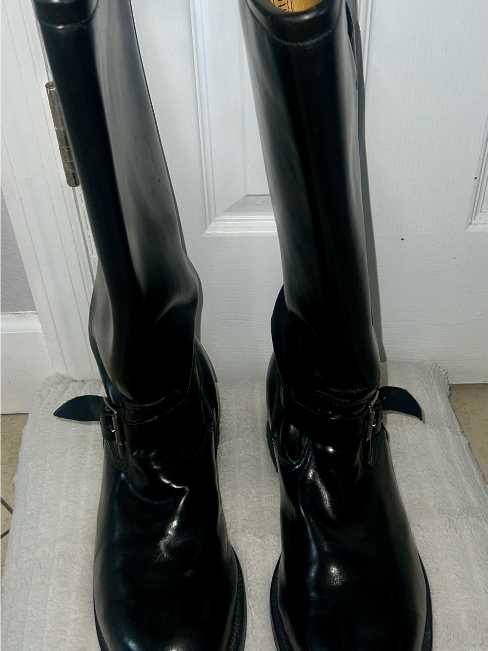 Chippewa Black Leather Tall Riding Boots Men's US 13EE Style 71418